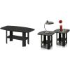 Furinno Simple Design Coffee Table and 2 End Tables, Espresso(Espresso)