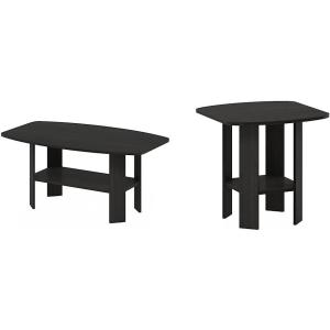 Furinno Simple Design Coffee Table and End Table, Espresso