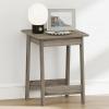Furinno Beginning Night Stand, Square Nightstand, Wood Bedside Table with H-Legs, Side Table, End Table, Easy Assembly, for Bedroom, Closet, Living Room, Espresso(French Oak)
