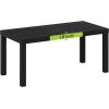 Furinno Classic Coffee Table, Modern Rectangle Coffee Table with 1.8 Inch Thick Tabletop, Side Table for Living Room, Home Office, Classic Black