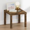 Furinno Classic Night Stand, Square Nightstand with 1.8″ Thick Tabletop, Thick Frame 4-Leg Side Table, End Table, Bedside Table, Toolless Assembly, for Bedroom, Closet, Living Room, Amber Pine