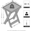 Furinno Classic Night Stand, Square Nightstand with X-Legs, Removable Tray Top End Table, Criss-Crossed Leg Side Table, Bedside Table, Tray Table, for Bedroom, Closet, Living Room, French Oak