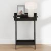 Furinno Classic Night Stand, Square Nightstand with X-Legs, Removable Tray Top End Table, Criss-Crossed Leg Side Table, Bedside Table, Tray Table, for Bedroom, Closet, Living Room, Espresso