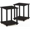Furinno Coffee Table with Bins and 2 End Tables