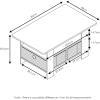 Furinno Coffee Table with Bins and 2 End Tables