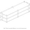 Furinno Turn-S-Tube 3-Tier TV Stand and End Tables Set (Espresso/Black)
