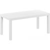 Furinno Classic Coffee Table, Modern Rectangle Coffee Table with 1.8 Inch Thick Tabletop, Side Table for Living Room, Home Office, Plain White