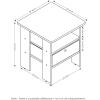 Furinno Andrey End Table Set with Coffee Table and Bins