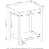 Furinno Classic Side Table with Drawer, 1 Pack, Rustic Oak(Americano)