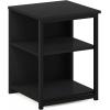 Furinno Classic Side Table with Drawer, 1 Pack, Rustic Oak(Americano/Black)