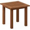Furinno FG17478 Tioman Outdoor Patio Furniture Hardwood Potting Bench, Natural & FG18506 Tioman Hardwood Patio Furniture Outdoor End Table, Natural