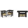 Furinno Andrey End Table Set with Coffee Table and Bins