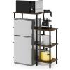 Furinno Besi Industrial Multipurpose Side Table, Brown