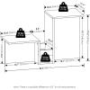Furinno BOYATE Side Table, Valley Shaped End Table, with Tiered Levels and Magazine Rack, for Living Room, White(Espresso)