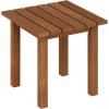 Furinno TIOMAN Patio Table, Outdoor Side Table, Patio End Table, Coffee Table in Teak Oil, for Patio, Garden, Porch, Light Wood(17.72″D x 17.72″W)