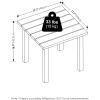 Furinno TIOMAN Patio Table, Outdoor Side Table, Patio End Table, Coffee Table in Teak Oil, for Patio, Garden, Porch, Light Wood(17.72″D x 17.72″W)