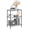 Furinno Wayar 3-Tier Metal Storage Shelf Rack, 23 x 13 x 30, Black