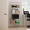 Furinno Wayar 5-Tier Metal Storage Shelf Rack, 24 x 14 x 60, Black(Stainless Steel)
