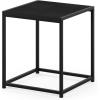 Furinno CAMNUS Night Stand, Metal Frame Nightstand, Toolless Side Table, End Table, Bedside Table, for Living Room, Bedroom, Solid White(Americano)