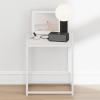 Furinno CAMNUS Night Stand, Metal Frame Nightstand, Toolless Side Table, End Table, Bedside Table, for Living Room, Bedroom, Solid White(Solid White/White)
