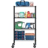 Furinno Wayar Metal Storage Shelf Rack, 5 Tiers, 36-Inch, Black(Black)