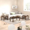Furinno Classic Living Room Table Set of 3, Modern Rectangle Coffee Table with 2 Square Side Tables, End Tables, 1.8 Inch Thick Tabletop for Living Room, Home Office, Amber Pine(Amber Pine)