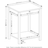 Furinno Classic Side Table, 2-Tier Modern End Table with Small Drawer and Open Shelf, Night Stand, Bedside Table, for Living Room, Bedroom, Dark Americano(Rustic Oak)