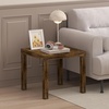 Furinno Classic Toolless Assembly Square Side Table, Rustic Brown End Table with 1.8 Thick Tabletop, Night Stand, Bedside Table, for Living Room, Bedroom, Amber Oak(Amber Oak)